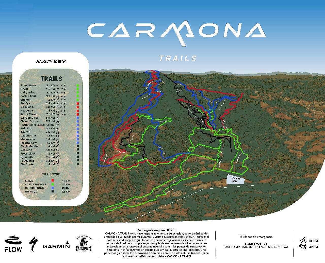 Carmona Trail Map