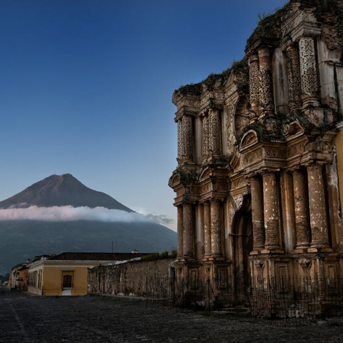 Antigua Ruins Agua Volcano
