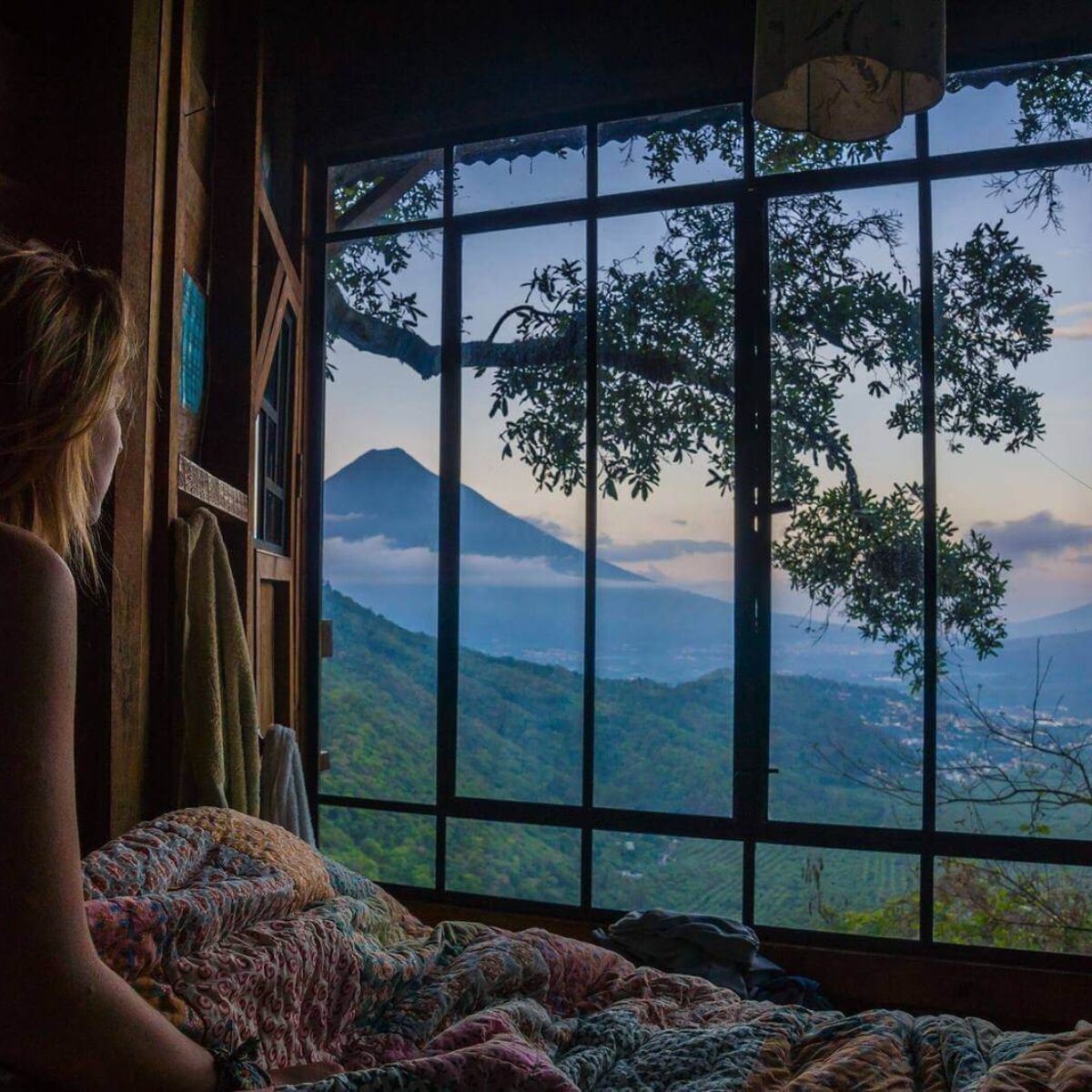 Earth Lodge Cabin View