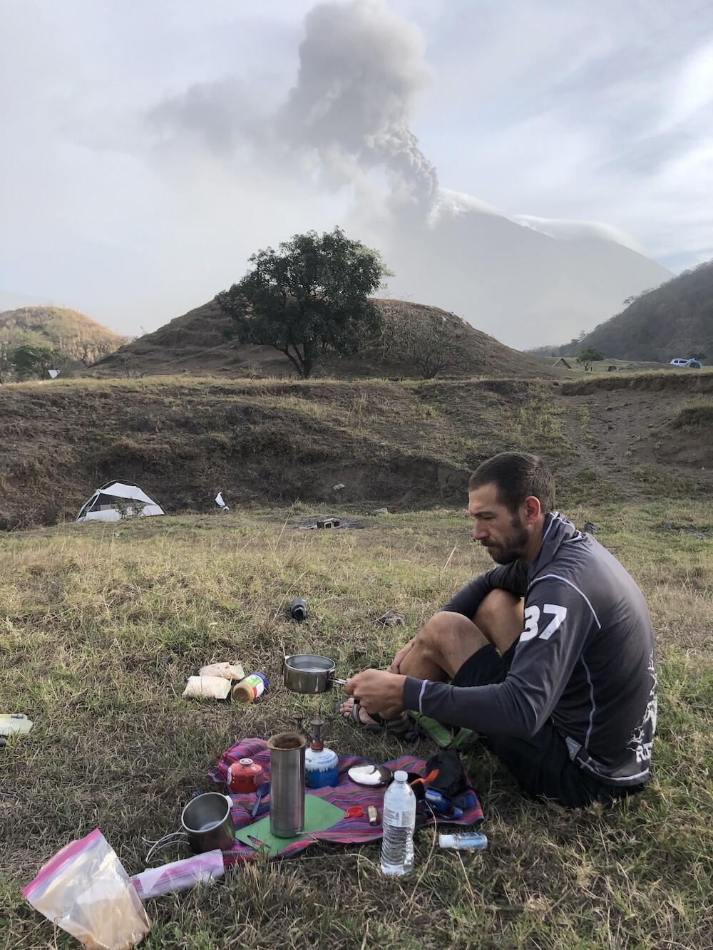 Pacaya camp breakfast
