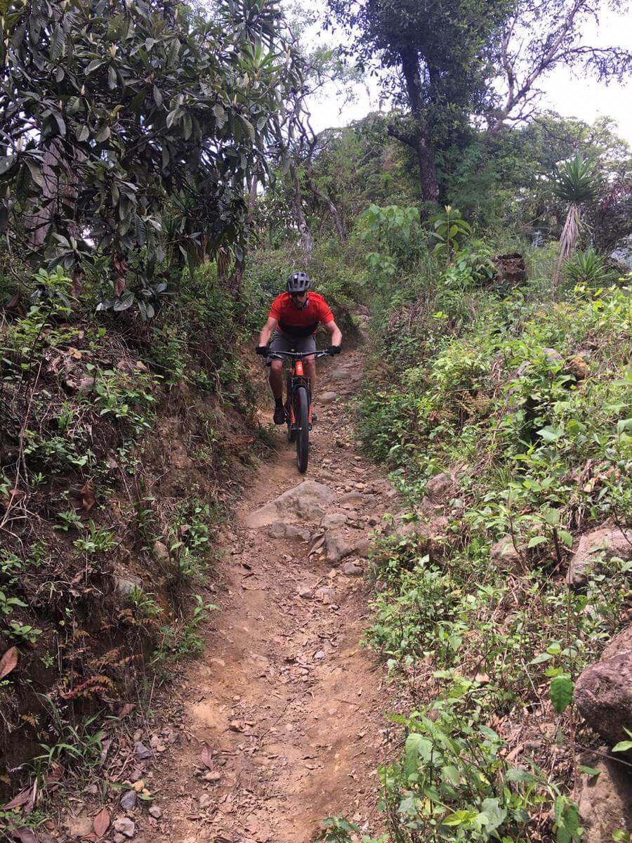 Pillars of heaven ride downhill