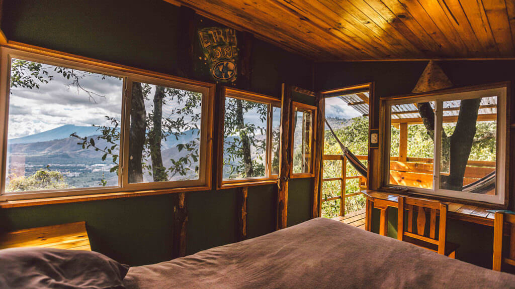 Tree house encino window earth lodge antigua guatemala