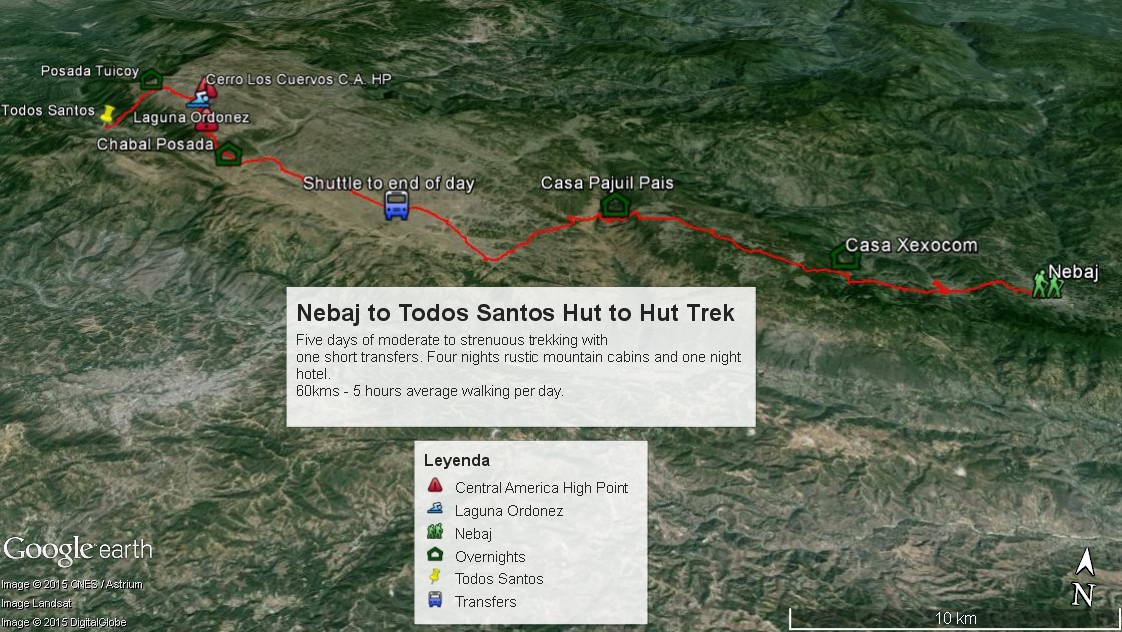 Nebaj-to-Todos-Santos-Trail-Map